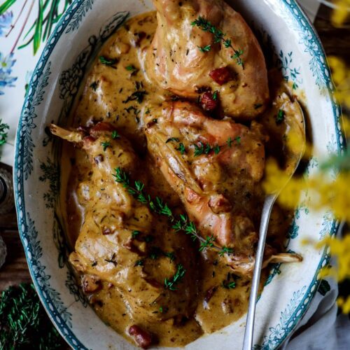 Lapin à la moutarde