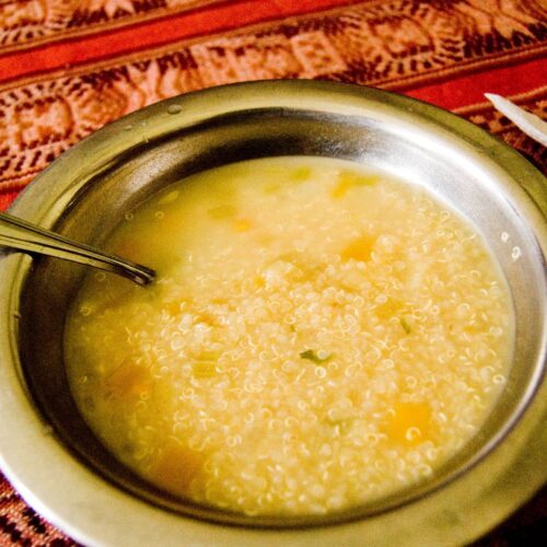 Sopa de quinoa