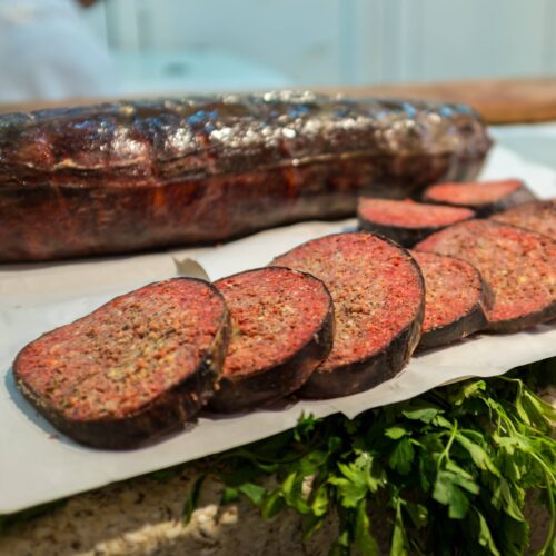 Stuffed camel spleen