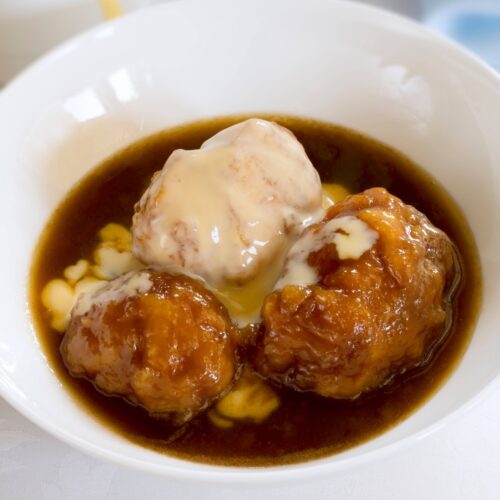 Golden syrup dumplings