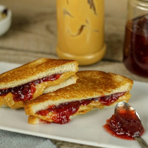Peanut butter and jelly sandwich
