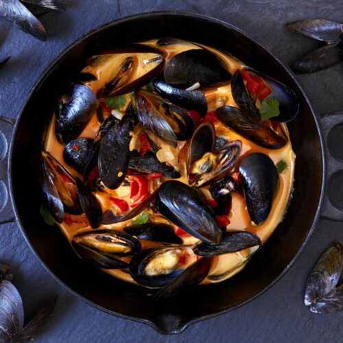 Mussels in coconut sauce
