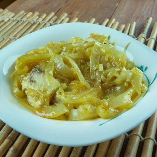 Pickled curried fish