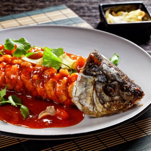 Sweet and sour mandarin fish