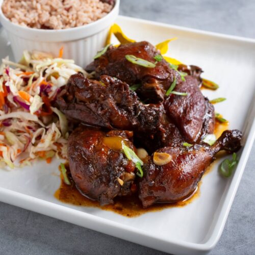 Brown stew chicken