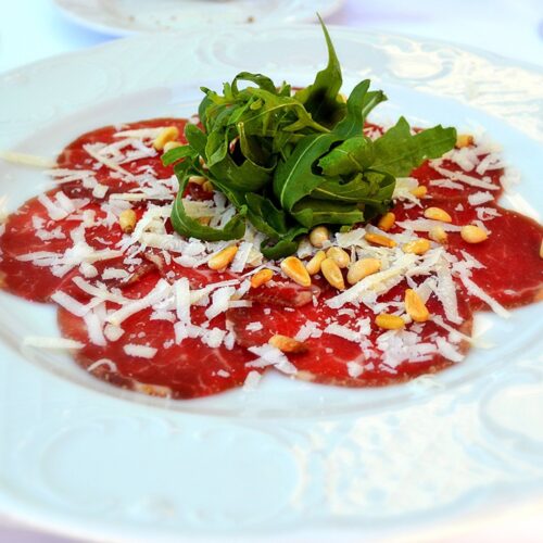 Beef carpaccio