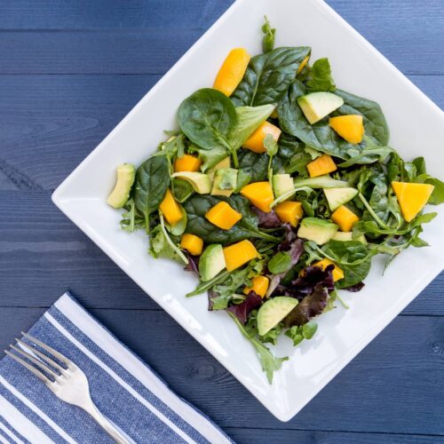 Mango and avocado salad