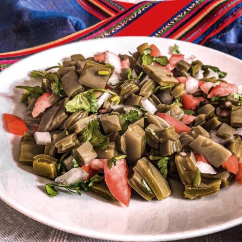 Nopalitos salad